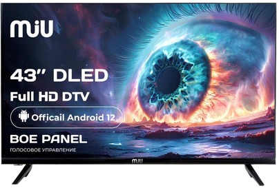 MIU Н43АSР100SV SMART TV безрамочный
