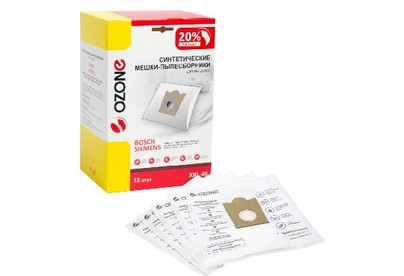 OZONE XXL05 Мешкипылесборники синтетические 12 шт