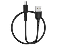 BOROFONE (6957531099499) BX16 USB (m)microUSB (m) 1м 2.0A силикон черный BOROFONE (6957531099499) BX16 USB (m)microUSB (m) 1м 2.0A силикон черный
