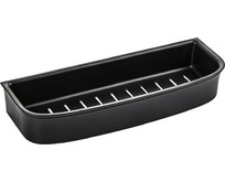 BRIMIX 5676 Полочка прямая из высокопрочного АБС пластика, ЧЕРНАЯ матовая, с вкладышем черного цвета.