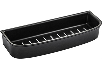 BRIMIX 5676 Полочка прямая из высокопрочного АБС пластика, ЧЕРНАЯ матовая, с вкладышем черного цвета.