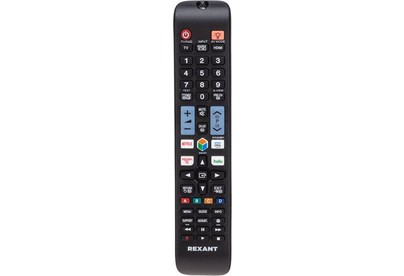 REXANT (380200) Пульт универсальный для телевизора Samsung с функцией SMART TV (ST02) черный