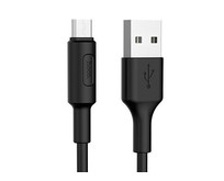 HOCO (6957531080121) X25 USB (m)microUSB (m) 1.0м черный HOCO (6957531080121) X25 USB (m)microUSB (m) 1.0м черный