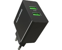 MORE CHOICE (4610196409868) NC11 СЗУ 2USB 2.4A Black Black