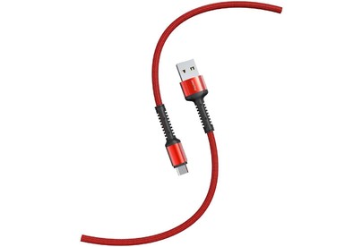 SMARTBUY (iK12S26r) S26 MicroUSB красный, 3 А, QC, нейл.,1 м