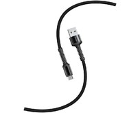 SMARTBUY (iK12S26b) S26 MicroUSB черный.,3 А,QC,нейл.,1м SMARTBUY (iK12S26b) S26 MicroUSB черный.,3 А,QC,нейл.,1м