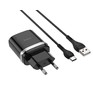 HOCO (6931474716293) C12Q 1USB 3.0A QC3.0 TYPEC 1м черный