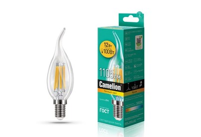 CAMELION (13710) LED12CW35FL/830/E14