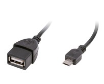 RITMIX RCC010 OTG кабель, MicroUSBUSBAF, 0,1m, медный