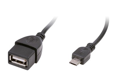 RITMIX RCC010 OTG кабель, MicroUSBUSBAF, 0,1m, медный