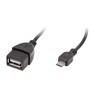 RITMIX RCC010 OTG кабель, MicroUSBUSBAF, 0,1m, медный
