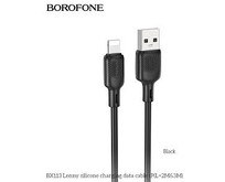 BOROFONE (6941991115530) BX113i 3m USB 2.4A для Lightning 3м , черный BOROFONE (6941991115530) BX113i 3m USB 2.4A для Lightning 3м , черный