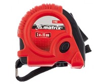 MATRIX Рулетка Rubber, 3 м х 16 мм, обрезиненный корпус 31003 MATRIX Рулетка Rubber, 3 м х 16 мм, обрезиненный корпус 31003