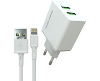 MORE CHOICE (4610196409028) NC11i СЗУ 2USB 2.4A для Lightning 8pin White