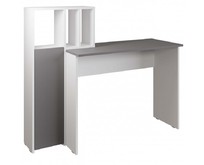 МЕБЕЛЬКОМПЛЕКС ЛАЙТ Стол рабочий комбинированный Белый/Серый шифер