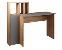 МЕБЕЛЬКОМПЛЕКС ЛАЙТ Стол рабочий комбинированный Дуб золотой крафт/Серый шифер