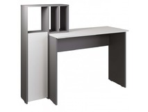 МЕБЕЛЬКОМПЛЕКС ЛАЙТ Стол рабочий комбинированный Серый шифер/Белый