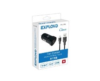 EXPLOYD EXZ582 micro USB 3.4А 2.4А+1А 2хUSB чёрный EXPLOYD EXZ582 micro USB 3.4А 2.4А+1А 2хUSB чёрный
