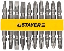 STAYER MASTER 2605H10_z01 набор бит в держателе (уп.10шт) STAYER MASTER 2605H10_z01 набор бит в держателе (уп.10шт)