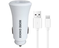 MORE CHOICE (4627151192130) AC23a 2USB 2.4A для TypeC White