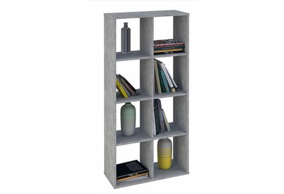 POLINI Стеллаж Polini Home Smart Кубический 8 секции, бетон (1кор)