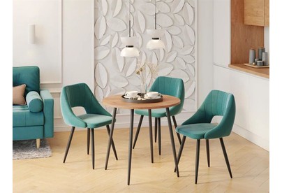 POLINI Стол обеденный Home London дуб крафт золотойчерный (1 кор.)