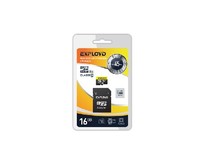 EXPLOYD MicroSDHC 16GB Class10 + адаптер SD [EX016GCSDHC10AD]