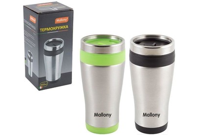 MALLONY Термокружка в корпусе из нерж. стали FELICITA, 450 мл (074038)