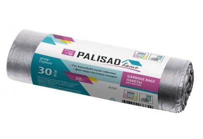 PALISAD Пакеты для мусора 30 л X 30 шт. серые, HOME 927035