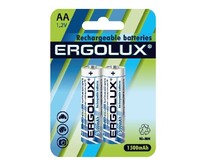ERGOLUX (12975) AA1500MAH NIMH BL2 (NHAA1500BL2, аккумулятор,1.2В)