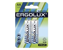 ERGOLUX (12445) AA2700MAH NIMH BL2 (NHAA2700BL2, аккумулятор,1.2В)