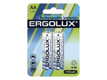 ERGOLUX (12445) AA2700MAH NIMH BL2 (NHAA2700BL2, аккумулятор,1.2В)
