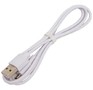 PERFEO (U4027) ELASTIC USB A вилка  Micro USB вилка, 2.4A, белый, силикон, длина 1 м