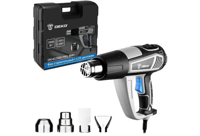 DEKO DKHG2500 PRO в кейсе, с LCD дисплеем, 2500Вт 0851078