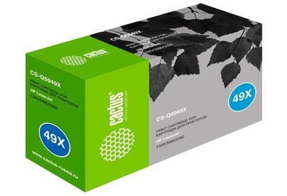CACTUS Картридж лазерный CSQ5949X Q5949X черный (6000стр.) для HP LJ 1320/3390/3392