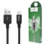 HOCO (6957531062844) X14 USB (m)microUSB (m) 1.0м  черный