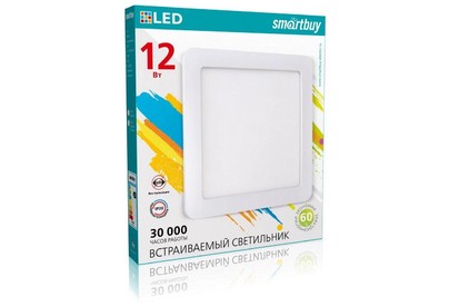 SMARTBUY (SBLDLSQ124K) 12W/4000K