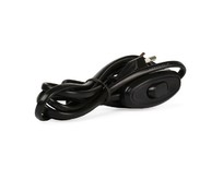 SMARTBUY (SBE06P05b) Шнур для бра с проходным выключателем 1,7 метра черный ШВВП 2х0,75