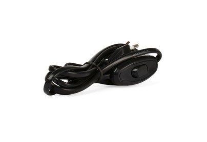 SMARTBUY (SBE06P05b) Шнур для бра с проходным выключателем 1,7 метра черный ШВВП 2х0,75