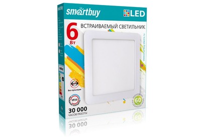SMARTBUY (SBLDLSq64K) 6w/4000K
