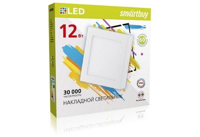 SMARTBUY (SBLSqSDL1265K) 12w/6500K