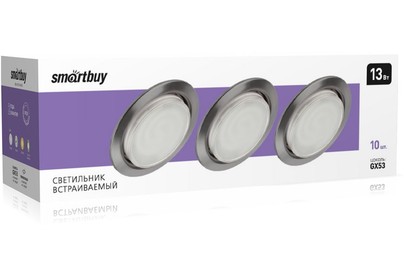 SMARTBUY (SBL051CHGX53) GX53 хром/10 шт