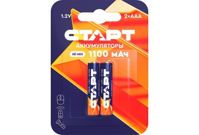 СТАРТ (19345) HR03 ААА 1100mAh NiMH BL2