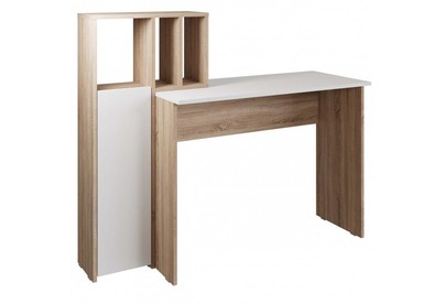 МЕБЕЛЬКОМПЛЕКС ЛАЙТ Стол рабочий комбинированный Дуб сонома/Белый