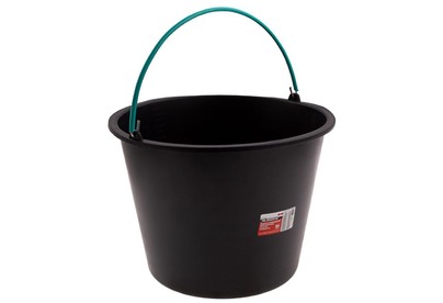 MATRIX Ведро строительное пластмассовое 20 л, ударопрочное, обрезиненная ручка 81464