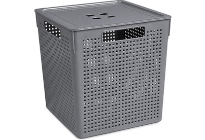 VIOLET Лофт 23 л с крышкой серая 6923118