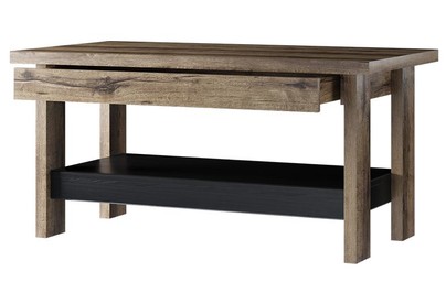 АНРЭКС JAGGER, Стол журнальный, цвет Дуб монастырский /Черный