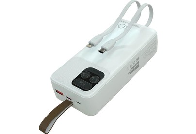 MORE CHOICE (4620202550644) PB5530 с кабелем 1USB 3.0A 22.5W PD  30000mAh белый