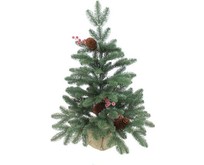 BEATREES Ель Декоративная зеленая с шишками и ягодами в мешке 0,6 м 1036060 BEATREES Ель Декоративная зеленая с шишками и ягодами в мешке 0,6 м 1036060
