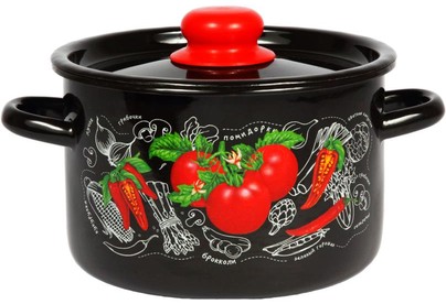 СТАЛЬЭМАЛЬ 1с16с/1 Помидорки эмал 2,9л черная